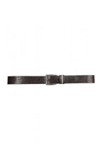 Brown cowhide leather belt - Image n°3