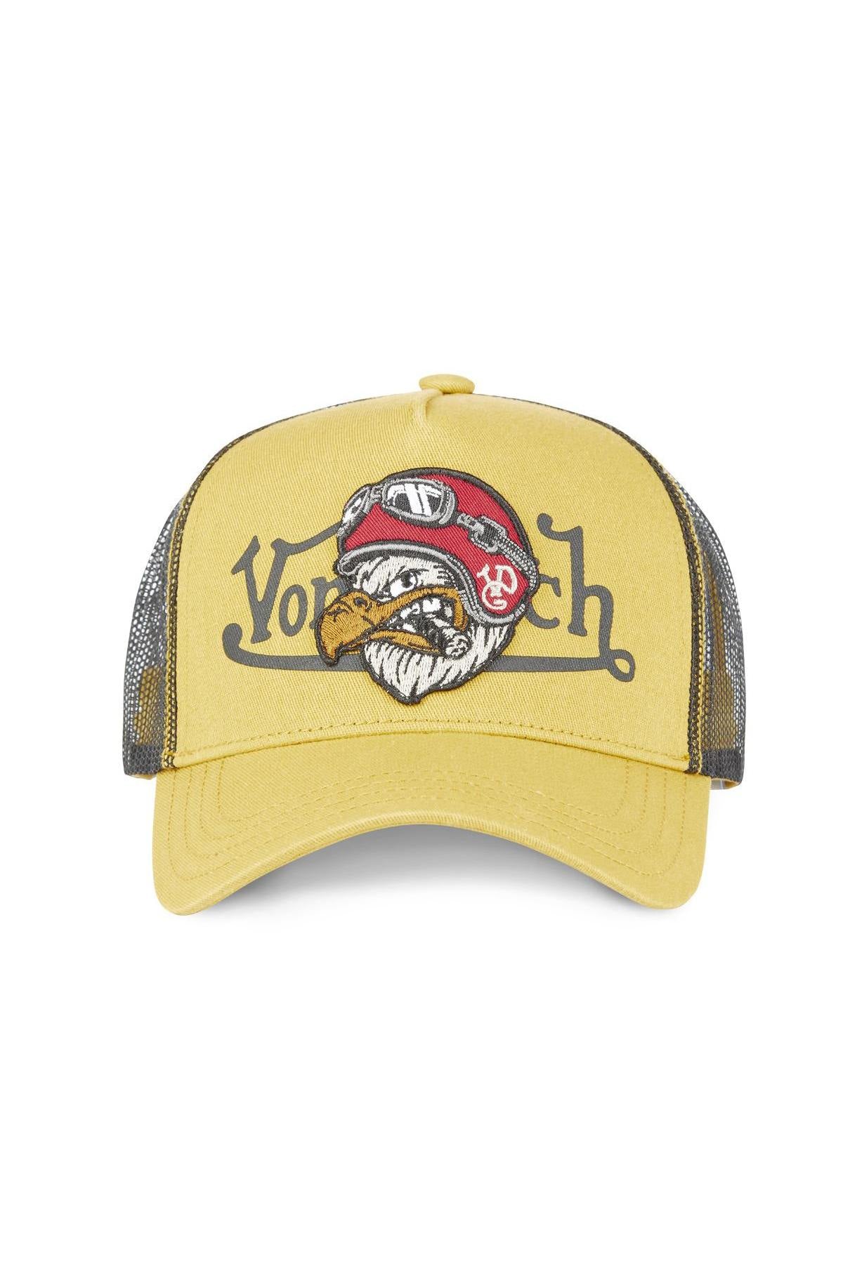 Yellow biker trucker cap - Image n°1