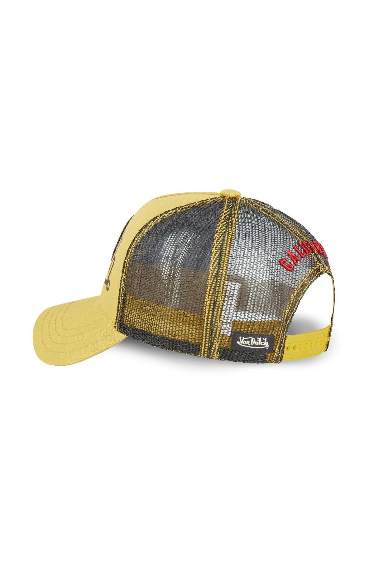 Yellow biker trucker cap - Image n°4