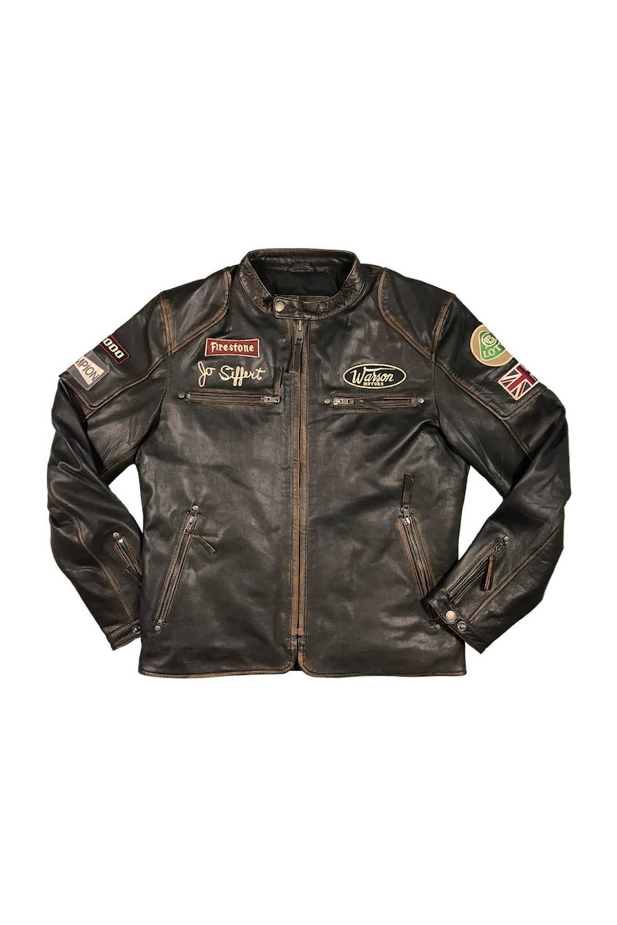 Jo Siffert leather jacket in goatskin - Image n°11