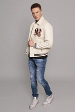 Japanese teddy in cream white cowhide - Image n°6