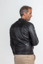 Black lambskin jacket inspired by Steve McQueen's racing spirit. - Image n°2