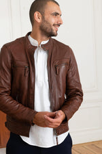 Porto brown lambskin Casey: lightweight, slim, perfect for mid-season. - Image n°8