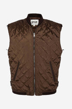 Brown cowhide aviator jacket by Schott. Detachable shearling collar. - Image n°8