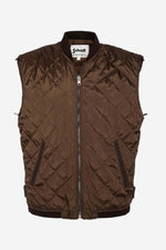 Brown cowhide aviator jacket by Schott. Detachable shearling collar. - Image n°8