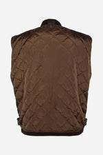 Brown cowhide aviator jacket by Schott. Detachable shearling collar. - Image n°9