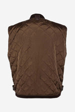 Brown cowhide aviator jacket by Schott. Detachable shearling collar. - Image n°9