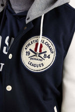 Redskins' Dunk Hatch: dark navy vachetta leather with white accents. - Image n°2