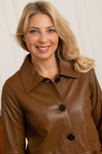 NANCY FAUVE 510: sheep leather, regular fit, buttoned elegance. - Image n°6
