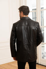 Schott's lambskin jacket: mid-length, buttoned, quilted for autumn. - Image n°5