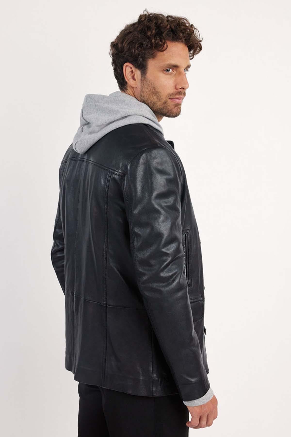Glossy lambskin, three-quarter cut-Redskins' jacket for every season. - Image n°3