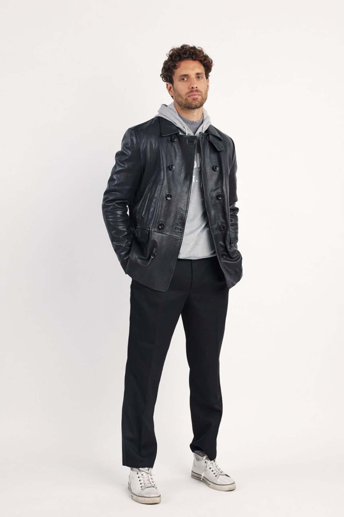 Glossy lambskin, three-quarter cut-Redskins' jacket for every season. - Image n°1