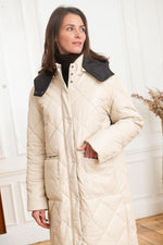 Quilted shell leather coat - Image n°5