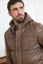 Maroon leather jacket by Oakwood: shearling and Thinsulate for warmth. - Image n°6