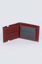 Dark red sheepskin wallet - Image n°2