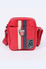 Le Mans 1923 racing red leather bag - Image n°1