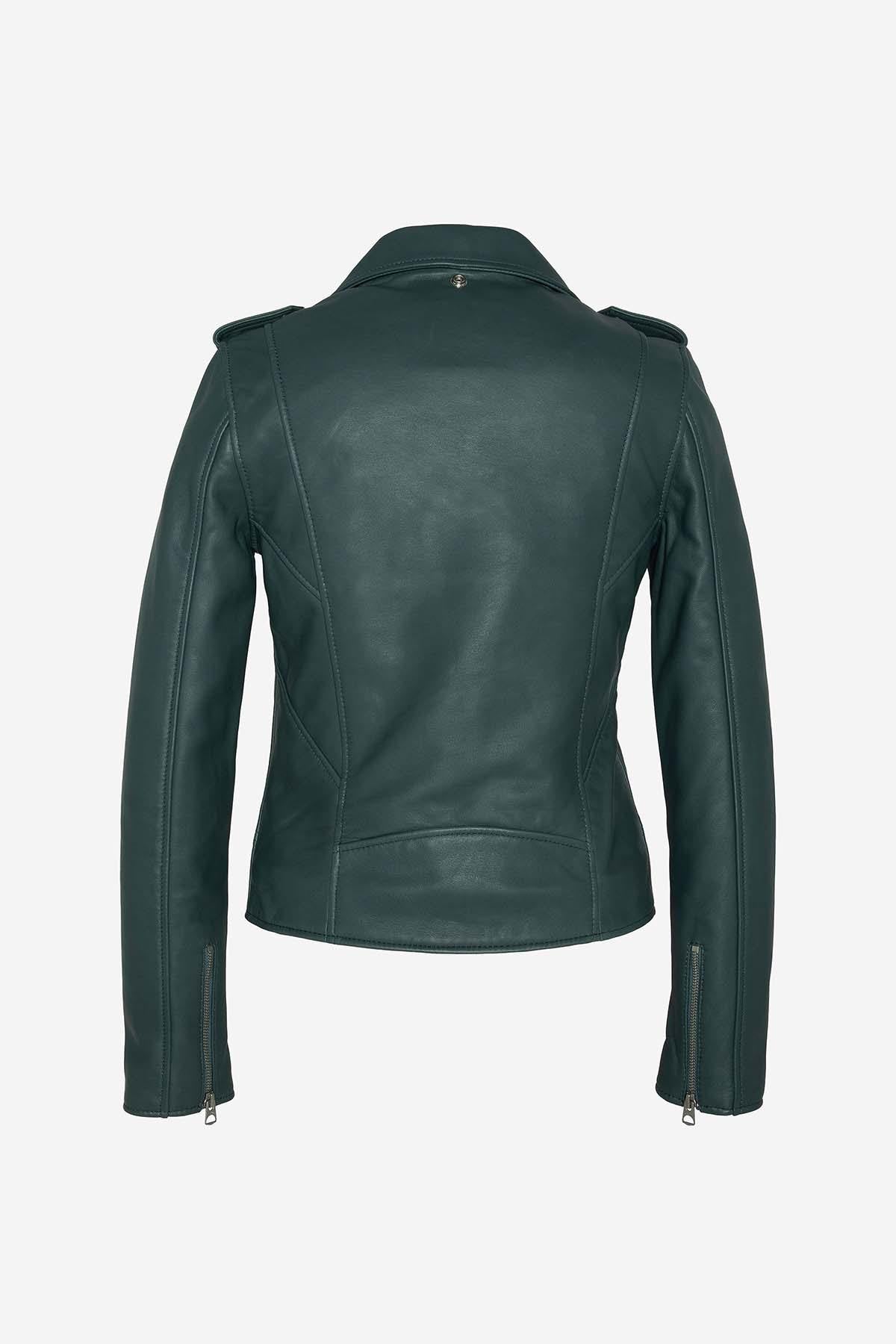 The LCW1601D STORM: Schott's teal lambskin perfecto, slim and iconic. - Image n°7