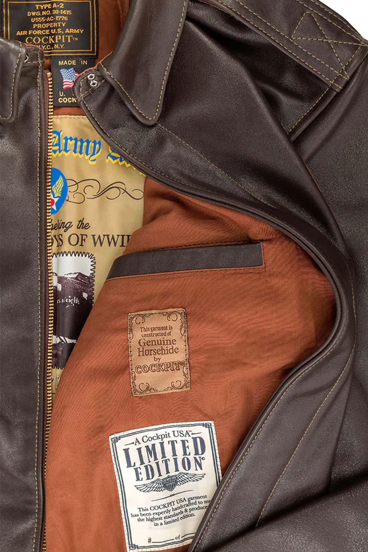 A-2 “Aces & Eights” horsehide bomber jacket - Image n°9