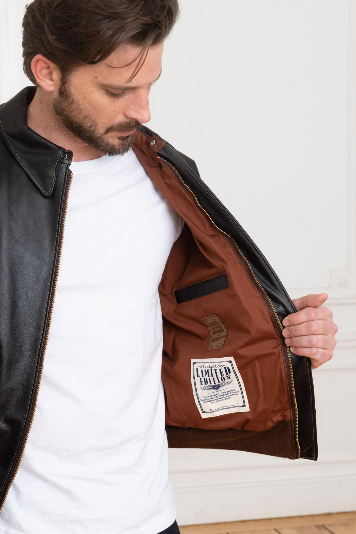 A-2 “Aces & Eights” horsehide bomber jacket - Image n°5