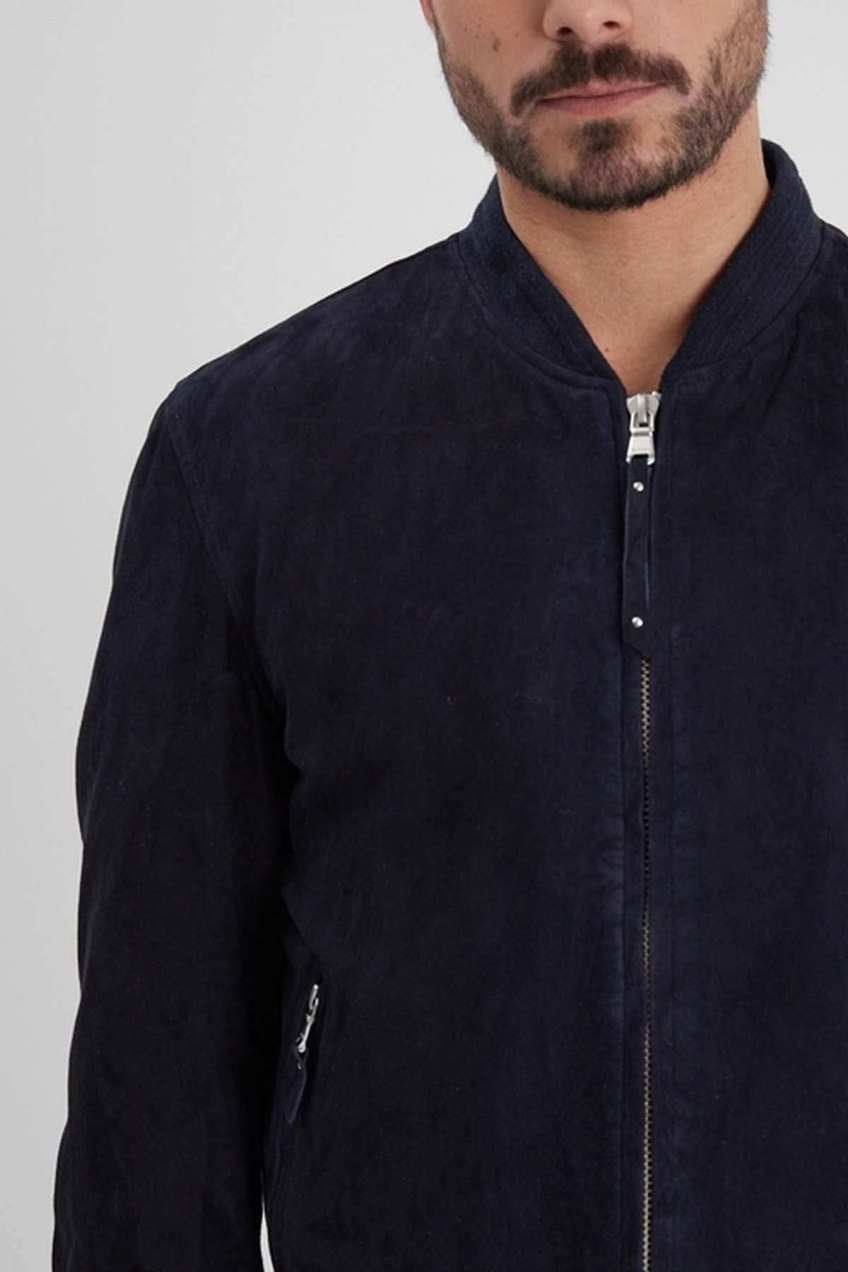 Teddy in navy blue suede goatskin - Image n°2