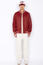 Schott's LCTEDDYS23: a red lambskin teddy jacket for all seasons. - Image n°2