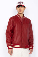 Schott's LCTEDDYS23: a red lambskin teddy jacket for all seasons. - Image n°1