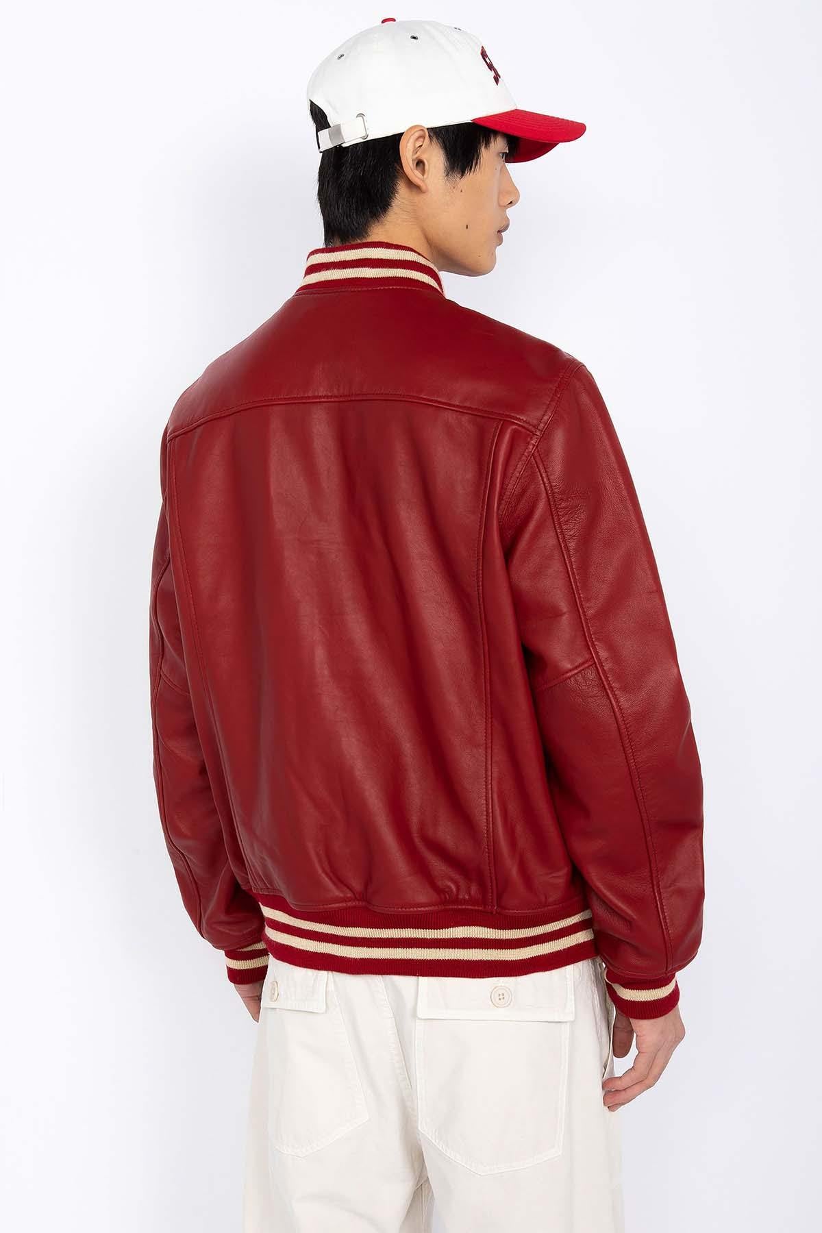 Schott's LCTEDDYS23: a red lambskin teddy jacket for all seasons. - Image n°3