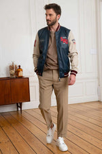 Blue varsity teddy Steve McQueen Le Mans - Image n°3