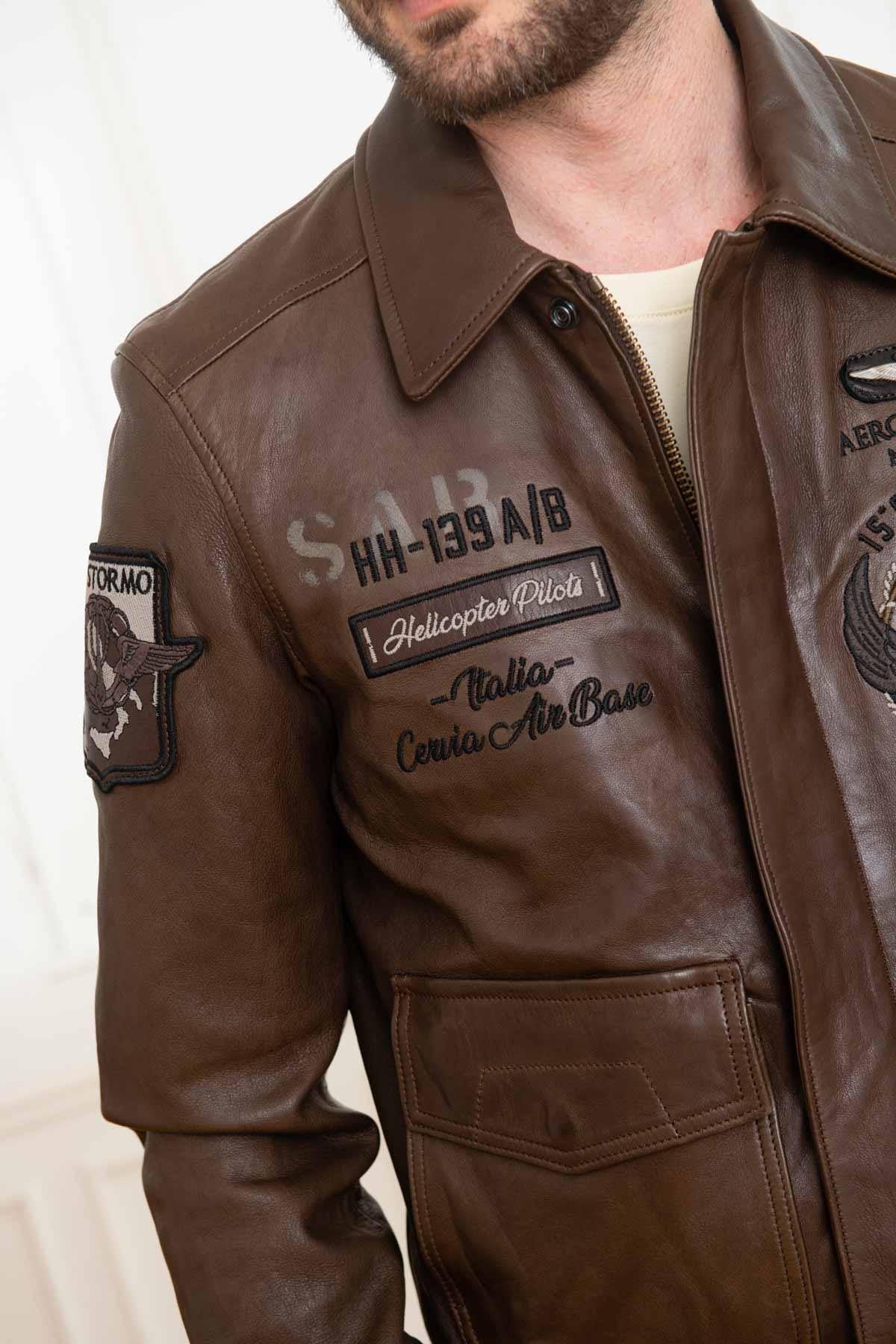 15° Stormo leather jacket made in Italy - Image n°8