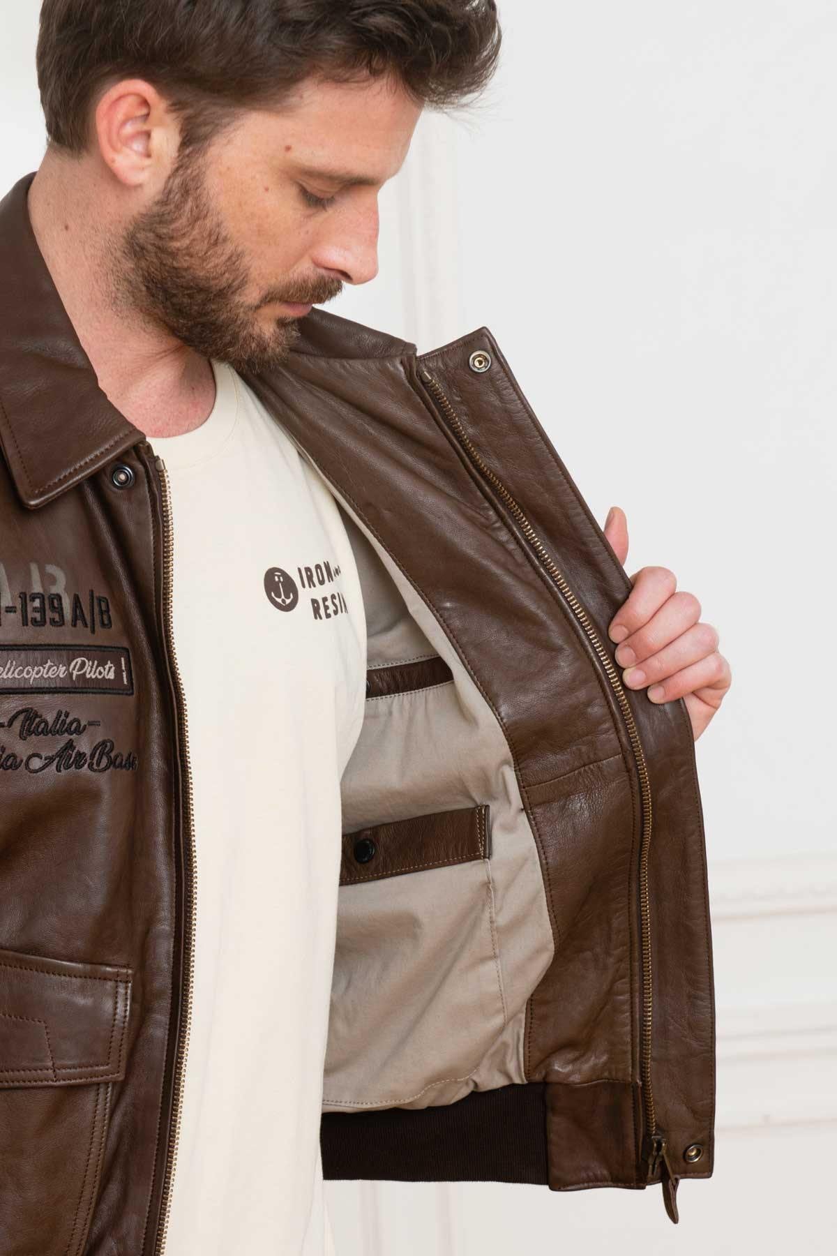 15° Stormo leather jacket made in Italy - Image n°3