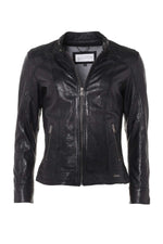 Timeless lambskin jacket, slim at the shoulders, flared at hips. - Image n°3