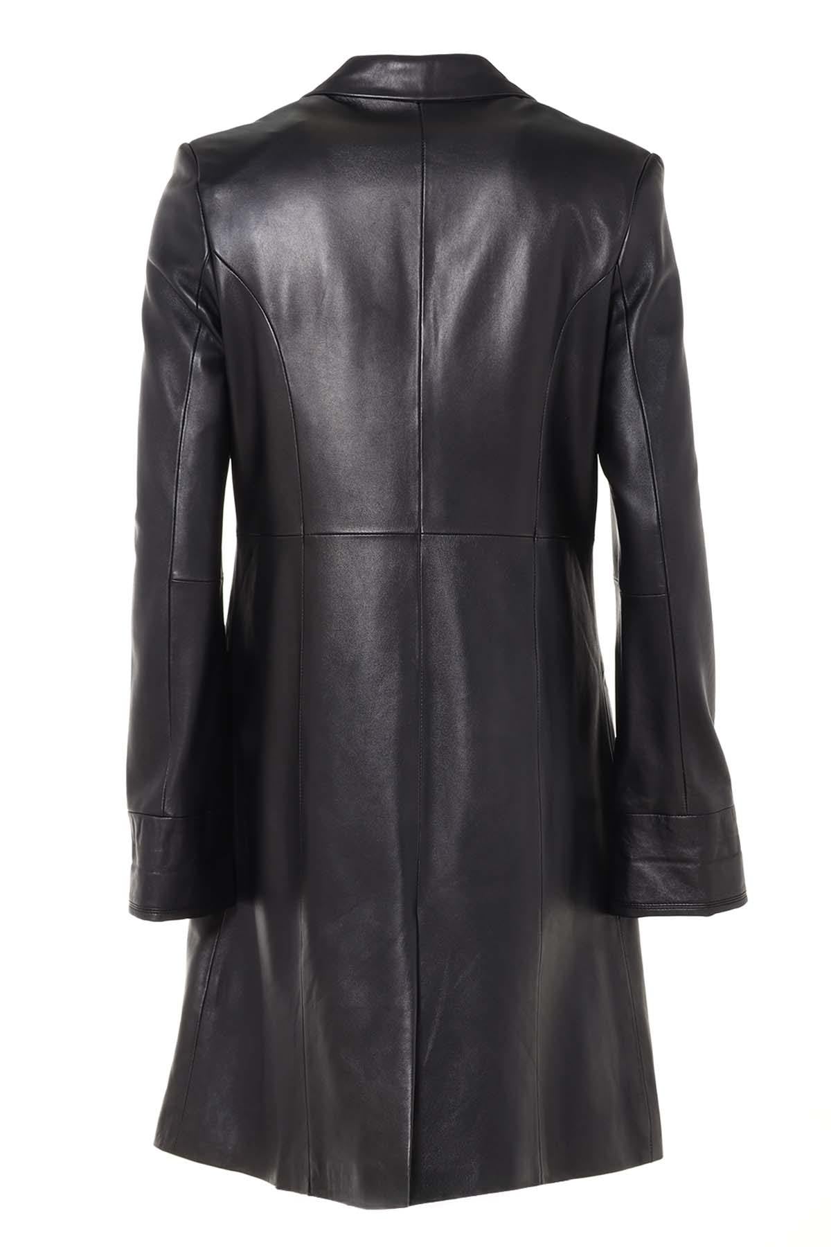 Long blazer for Women in lambskin - Image n°4