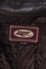 Dark brown buffalo leather coat - Image n°3