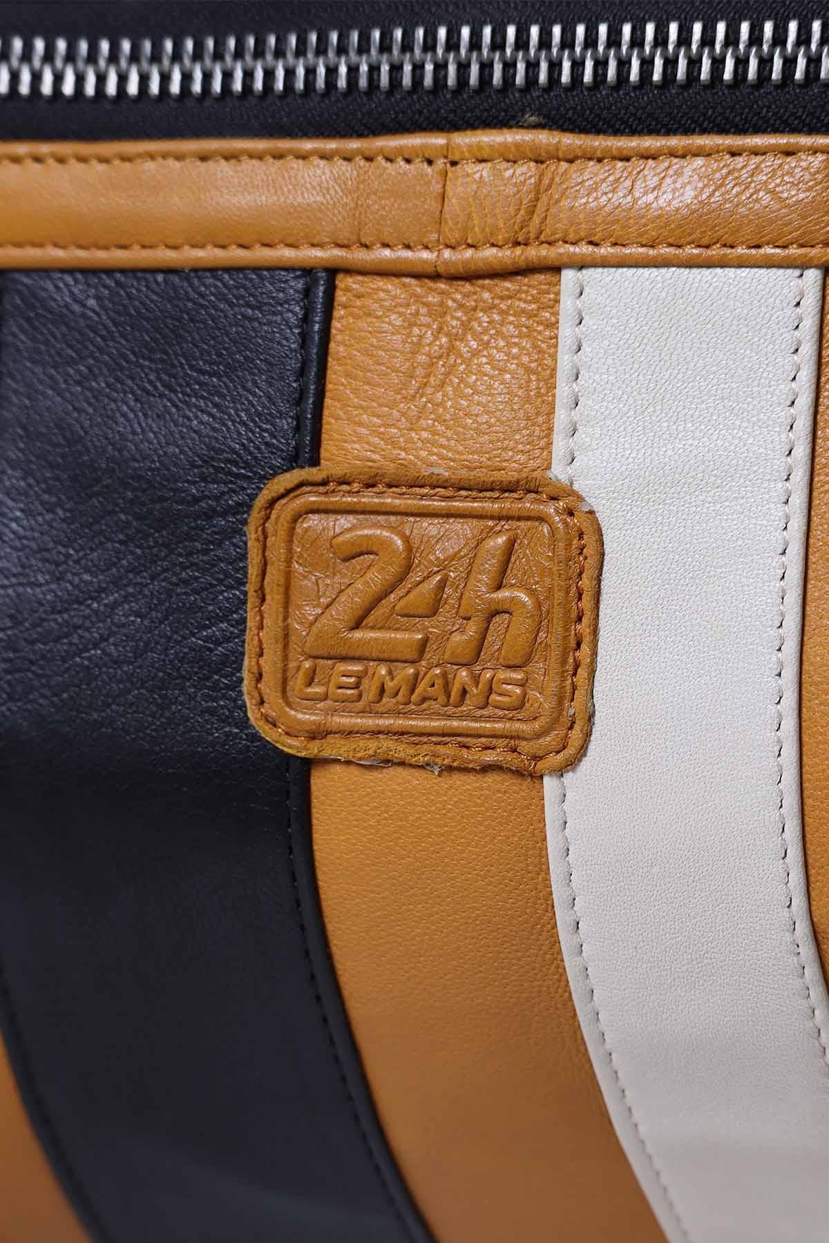 Le Mans 1923 travel bag in yellow leather - Image n°3