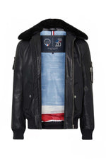 Patrouille de France 70th anniversary lambskin jacket with fur collar. - Image n°10