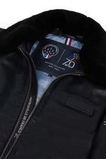 Patrouille de France 70th anniversary lambskin jacket with fur collar. - Image n°9