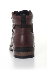 Men's brown leather boots - Image n°5