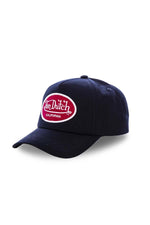 Navy blue cap with red and white logo - Image n°1