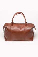 Cognac leather bag 48h format - Image n°2