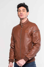 Steve McQueen-inspired jacket in premium tortoiseshell sheep leather. - Image n°2