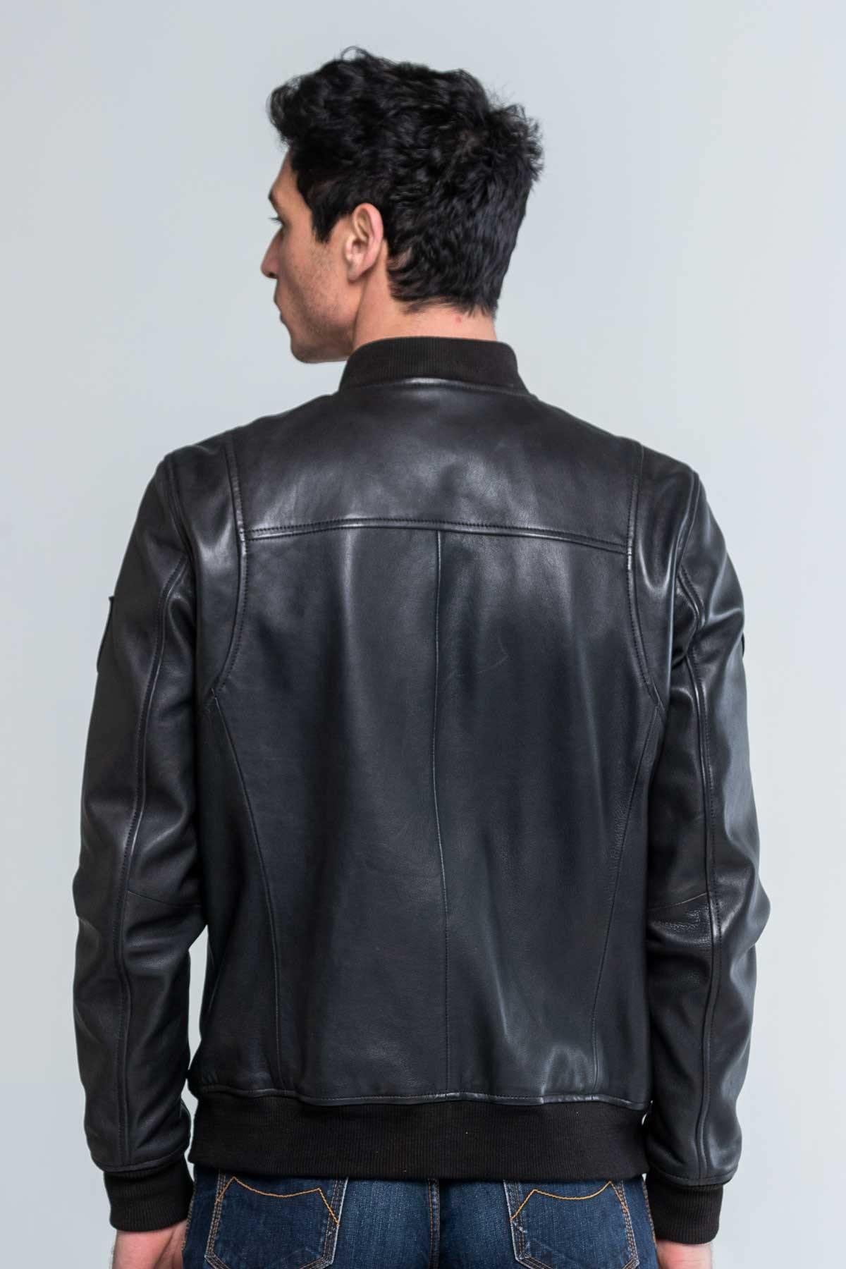 Sheep leather jacket inspired by Steve McQueen's 1971 Le Mans. - Image n°2
