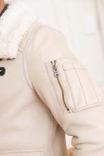 Warm shearling aviator jacket, inspired by Italian military design. - Image n°6