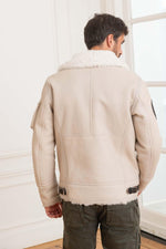 Warm shearling aviator jacket, inspired by Italian military design. - Image n°5