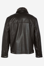 Schott's LC8100W23: brown cowhide, shirt collar, vegan-fur trim. - Image n°11