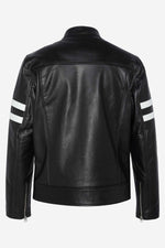 Black cowhide jacket by Schott-timeless moto design for daily wear. - Image n°9