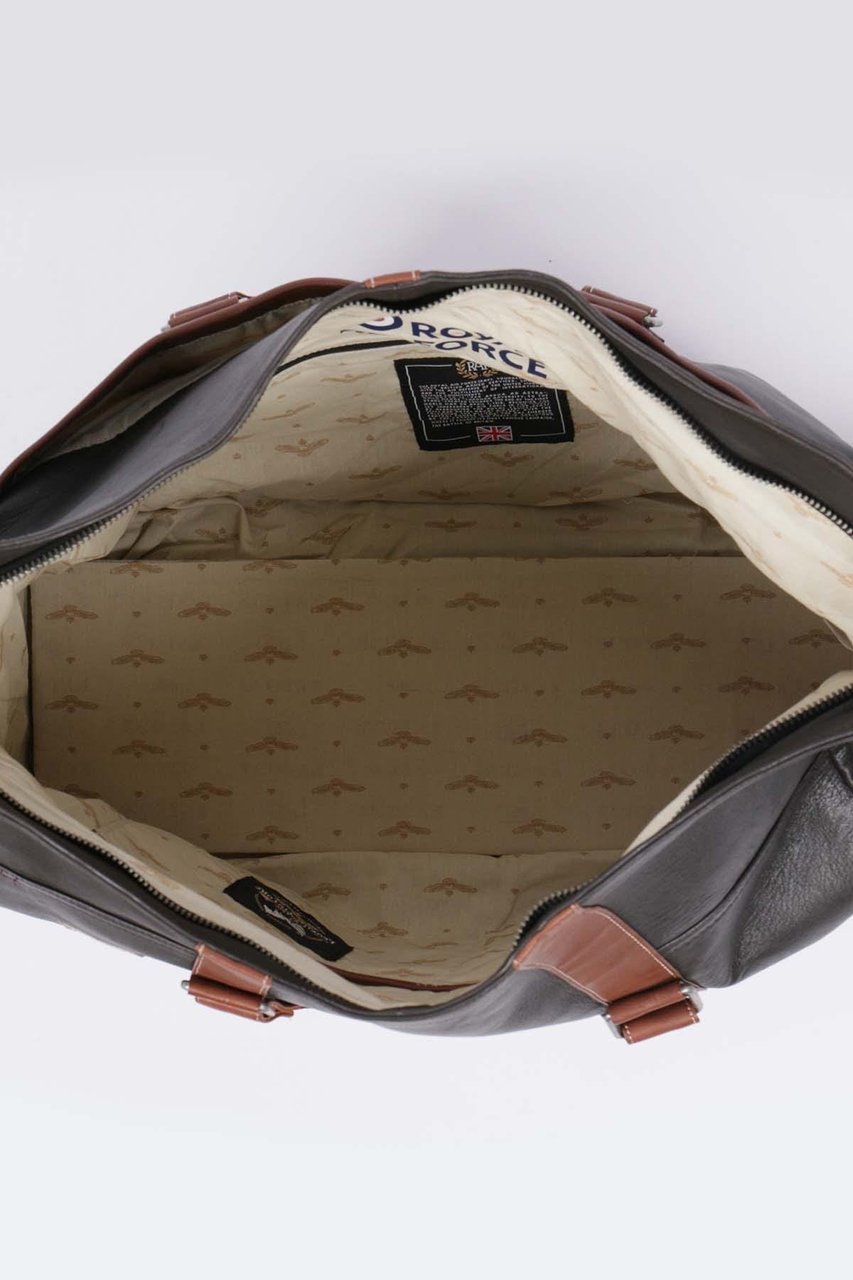 Dark brown 72h leather travel bag - Image n°2