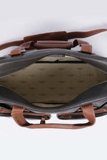 Dark brown leather travel bag - Image n°4