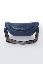 Women's metallic cobalt colored fanny pack - Image n°1