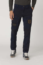 Dark blue aviator/astronaut style pants for men - Image n°1