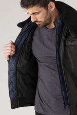 Redskins' RAFAL YCON: patinated lambskin, ribbed trims, shearling. - Image n°7